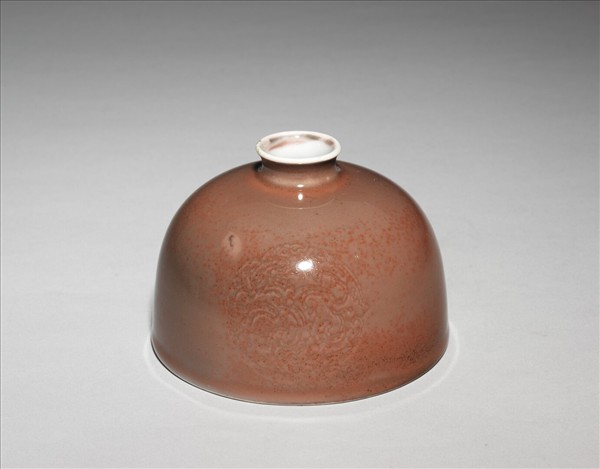 豇豆紅釉蟠龍紋太白尊