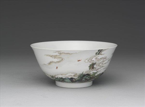 琺瑯彩壽山福海圖碗