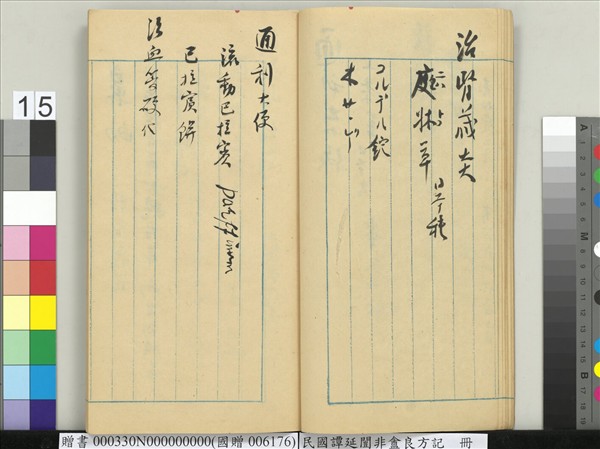 民國譚延闓非盦良方記　冊