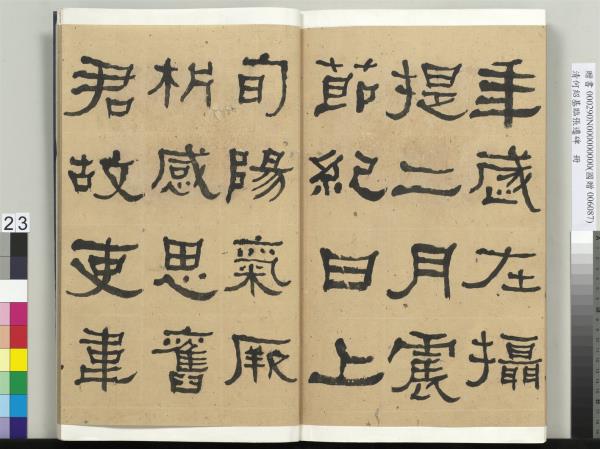 清何紹基臨張遷碑　冊