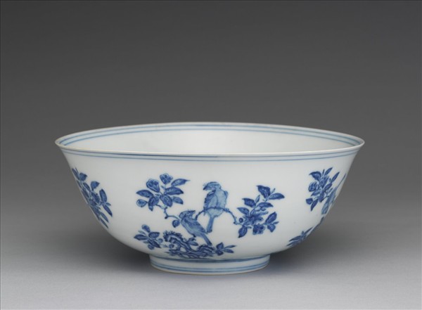 青花花鳥紋碗