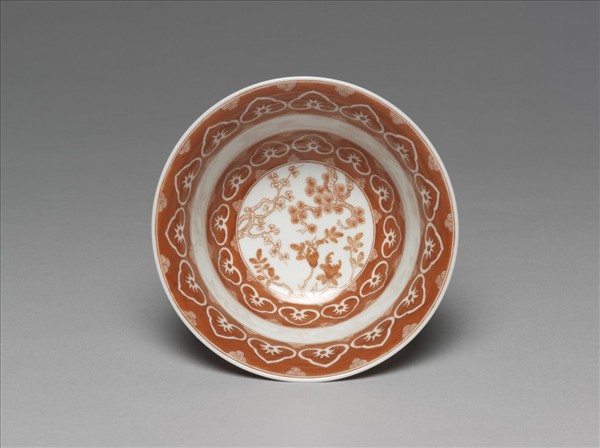 描紅三清茶詩茶碗