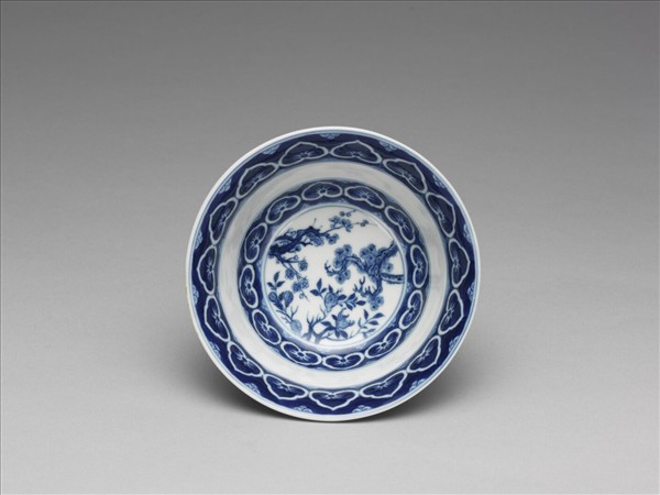 青花御製詩三清茶詩茶碗