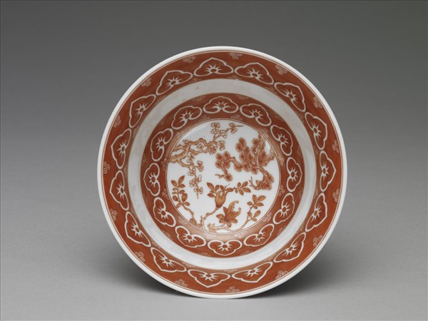 描紅三清茶詩茶碗