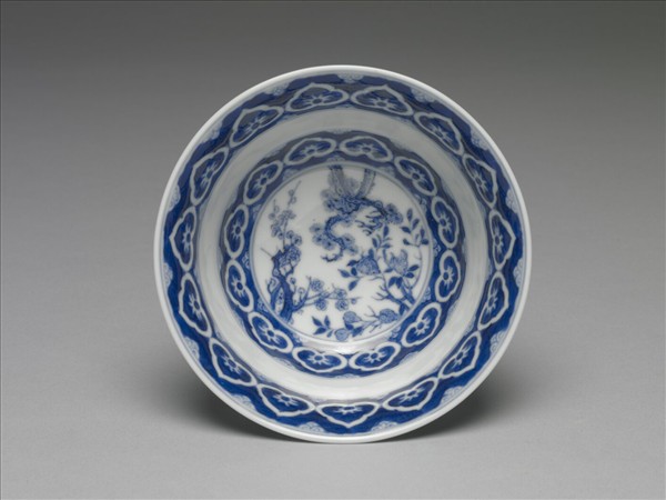 青花御製詩三清茶詩茶碗