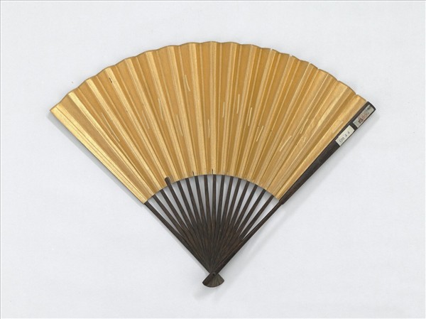 明唐寅秋林圖　成扇