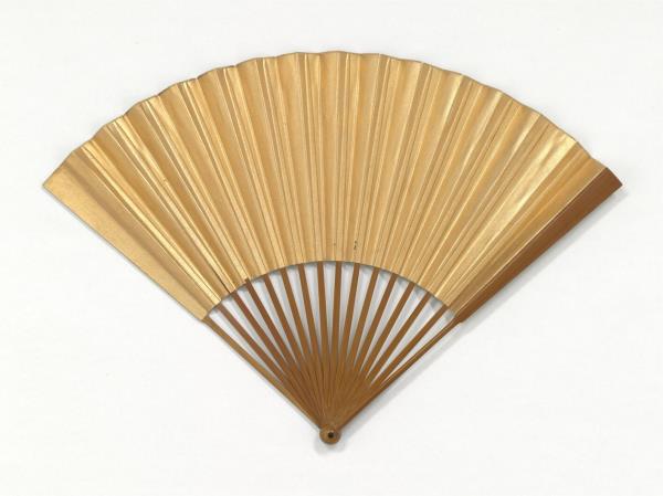 明唐寅畫古木長橋　成扇