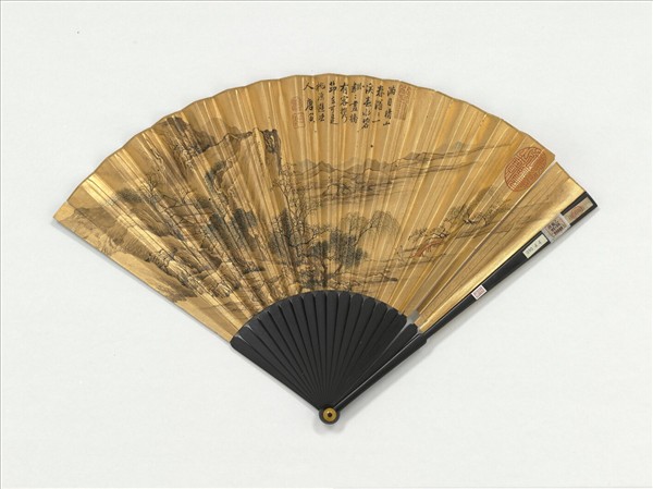 明唐寅畫桃源圖　成扇