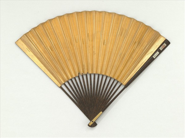 明唐寅畫秋山行旅　成扇