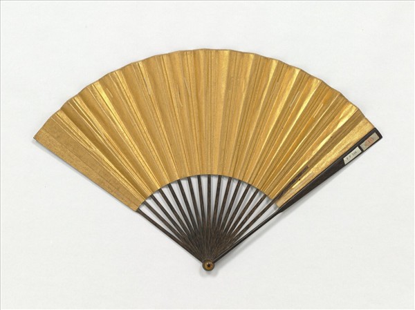 明張靈畫霜林行旅　成扇