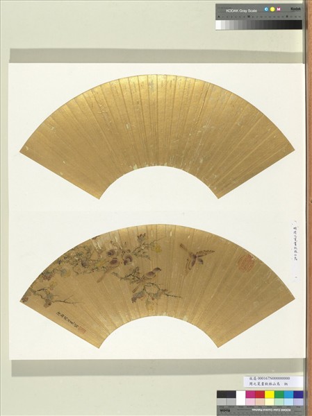 明周之冕畫秋林山鳥　冊頁