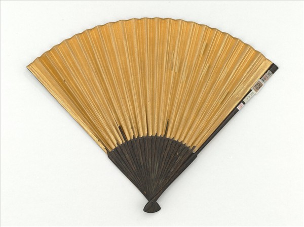 明董其昌畫峒關蒲雪　成扇