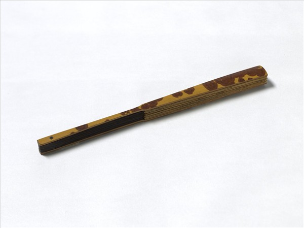 明王綦畫放鶴圖　成扇