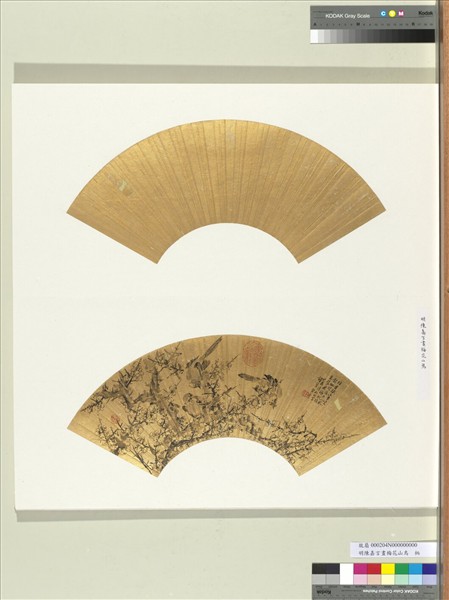 明陳嘉言畫梅花山鳥　冊頁