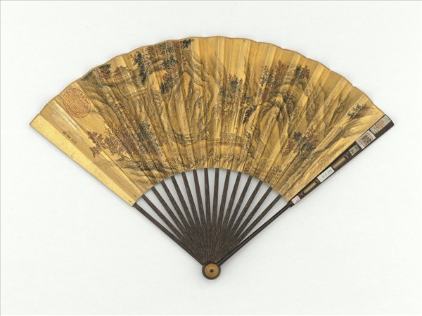 明鄭重畫秋樹高關　成扇