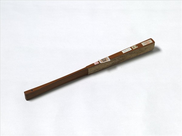 明文徵明畫溪柳山莊並自書七言律　成扇　文徵明自書七言律