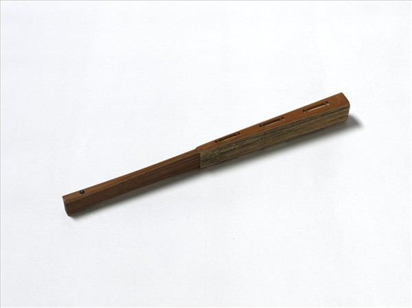 明錢穀畫板橋策蹇文徵明書七言絕句六首 　成扇　文徵明書七言絕句六首