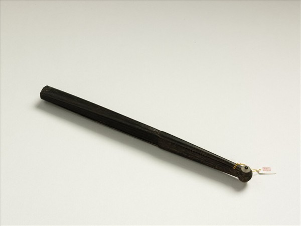 清彭元瑞書乾隆御製養息牧閱圖　成扇