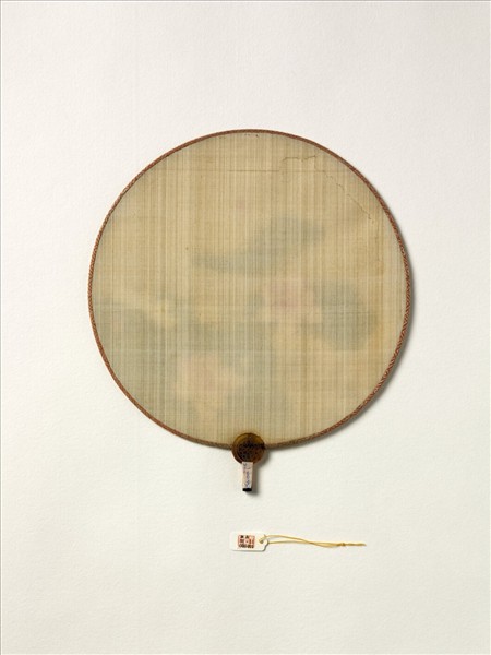 清人花卉　成扇