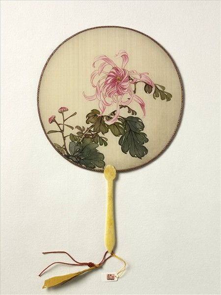 清人花卉　成扇