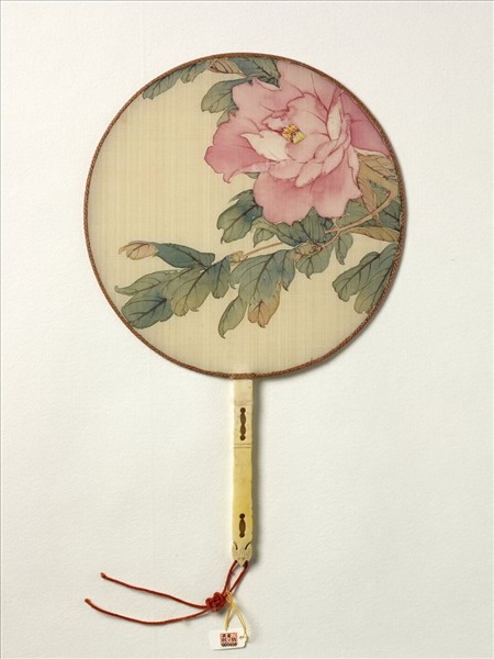 清人花卉　成扇