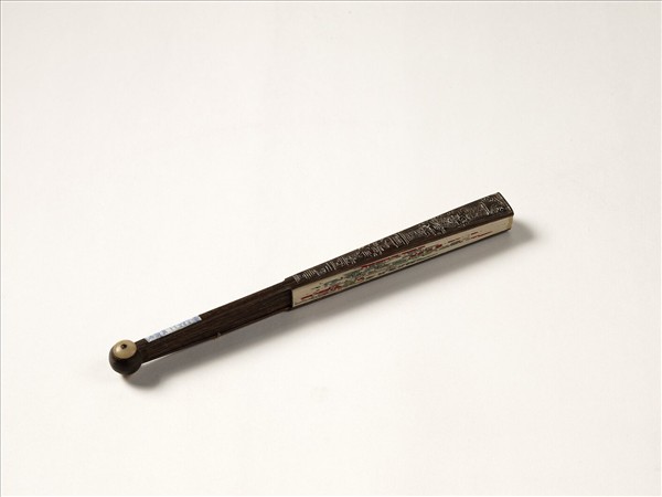 清人花卉　成扇