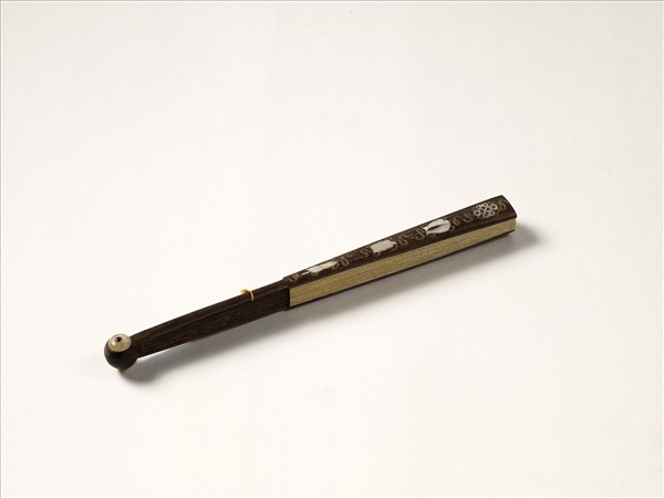 清人花卉　成扇