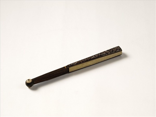 清人花卉　成扇