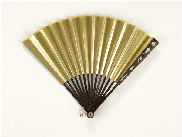 清人花卉　成扇