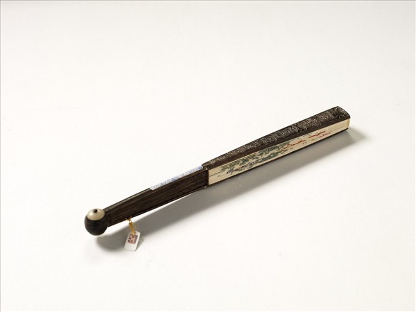 清人花卉　成扇