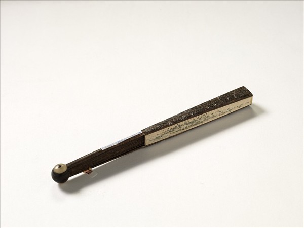 清人花卉　成扇