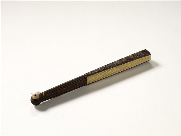 清人花卉　成扇