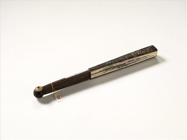 清人花卉　成扇