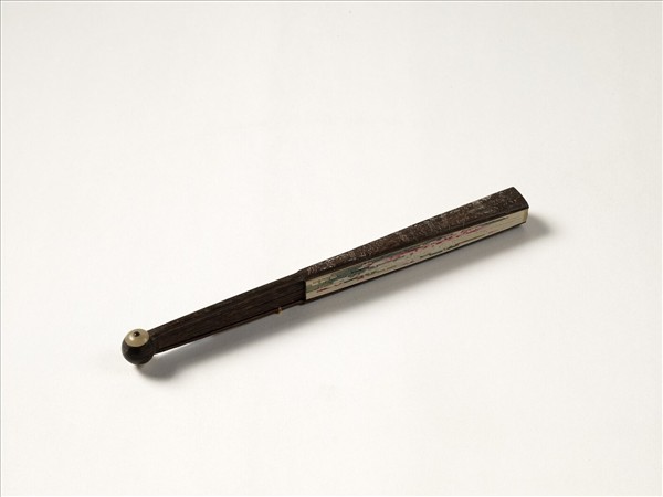 清人花卉　成扇