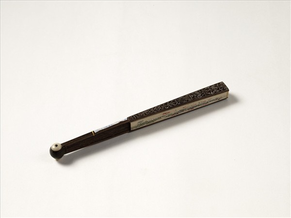 清人花卉　成扇