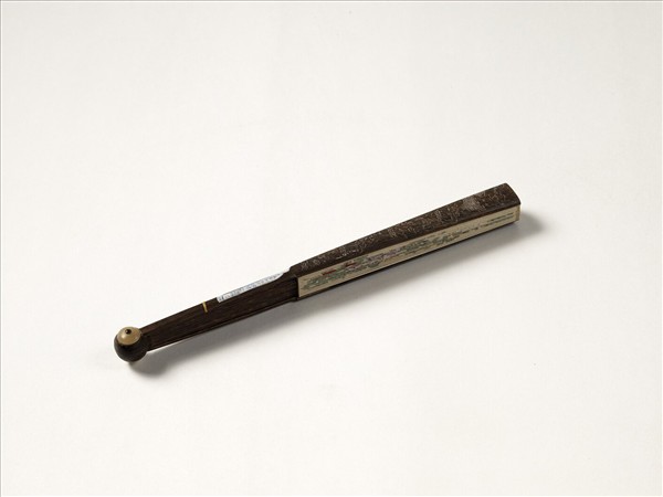 清人花卉　成扇