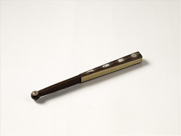 清人花卉　成扇