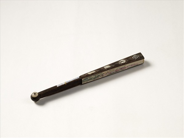 清人花卉　成扇