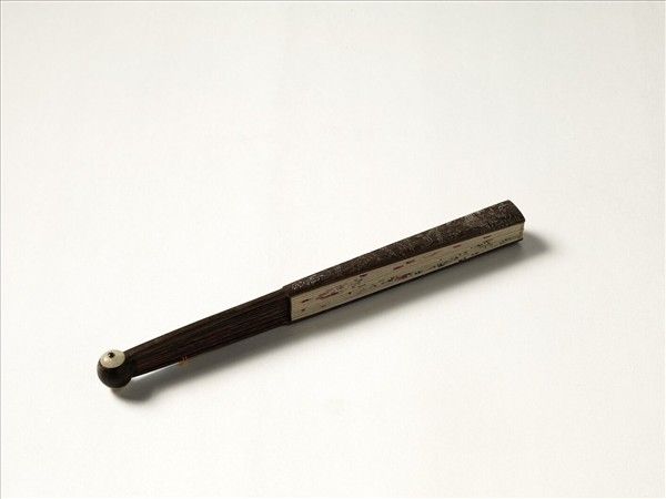 清人花卉　成扇