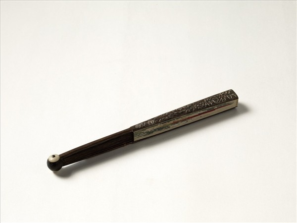 清人花卉　成扇