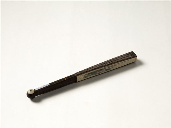 清人花卉　成扇