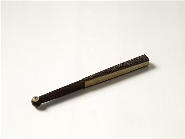 清人花卉　成扇