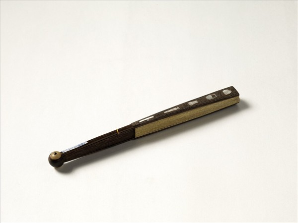 清人花卉　成扇