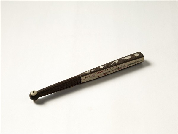 清人花卉　成扇