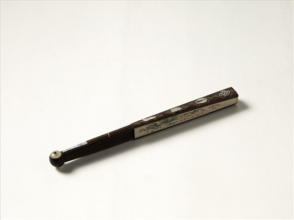 清人花卉　成扇