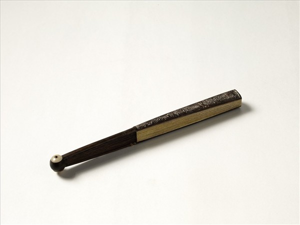 清人花卉　成扇