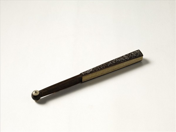 清人花卉　成扇