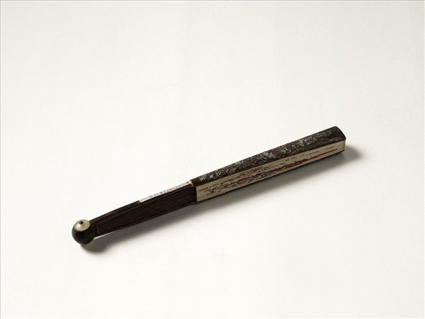 清人花卉　成扇