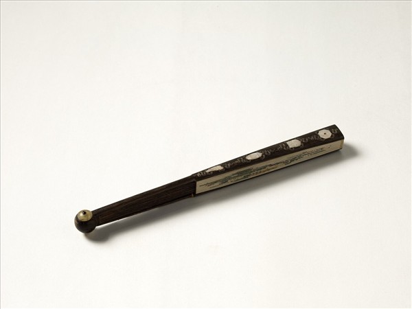 清人花卉　成扇