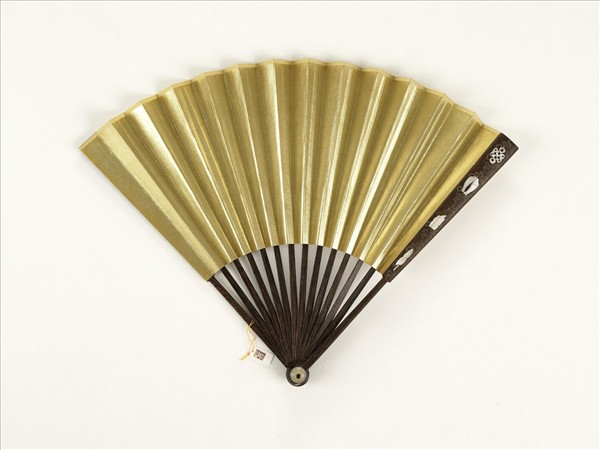 清人花卉　成扇